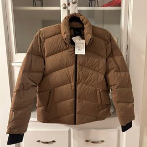 Theory Stand Collar Puffer Coat Size S